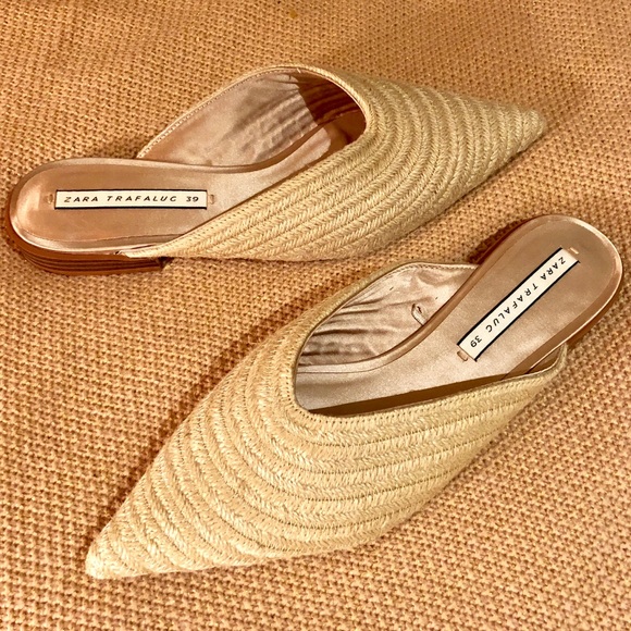 zara pointed mules